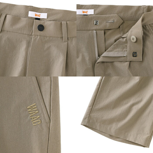 WAAC ワック ゴルフウェア メンズ MEN COOLDOTSミニリップストップ ハーフパンツ 通気性 軽量性 撥水 2WAYストレッチ 防シワ ウォッシャブル セットアップ対応 072262434