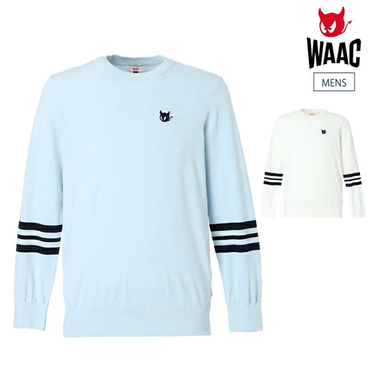 WAAC ワック ゴルフウェア メンズ MEN ドライタッチ サマーニットプルオーバー 薄手 長袖シャツ 軽やかな着心地 重ね着 072262710