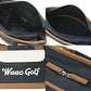 WAAC ワック ゴルフ メンズ レディース UNISEX Grainy Synthetic Leather カートバッグ シボ加工 ショルダーストラップ付 落ち着いたデザイン シリーズ商品あり 072262801