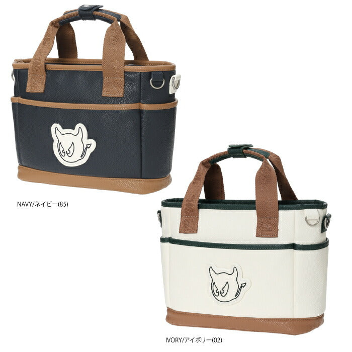 WAAC ワック ゴルフ メンズ レディース UNISEX Grainy Synthetic Leather カートバッグ シボ加工 ショルダーストラップ付 落ち着いたデザイン シリーズ商品あり 072262801