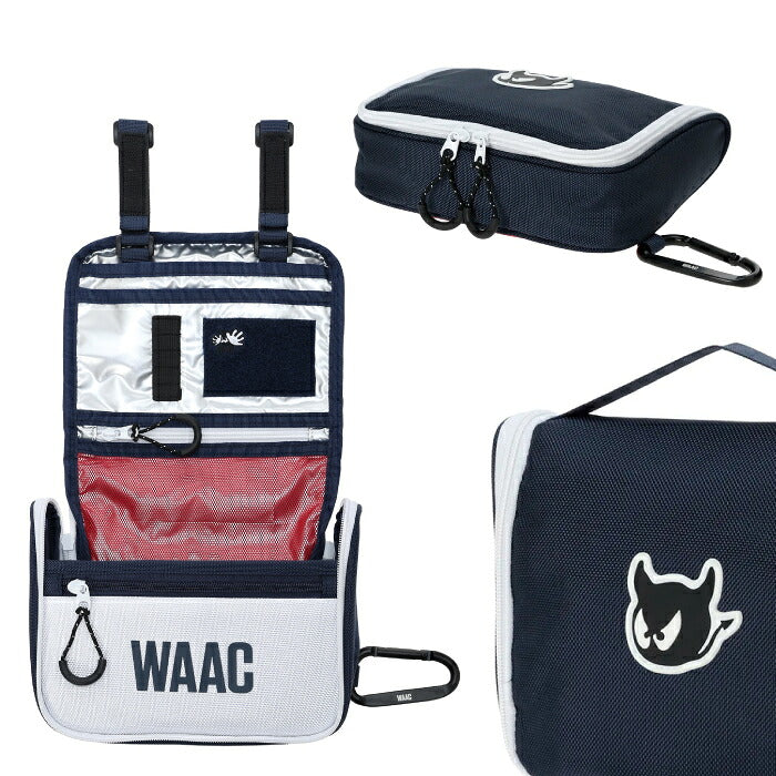 WAAC ワック ゴルフ メンズ レディース UNISEX オーガナイザー ポーチ 小物収納 カラビナ付 ギフト 072262822