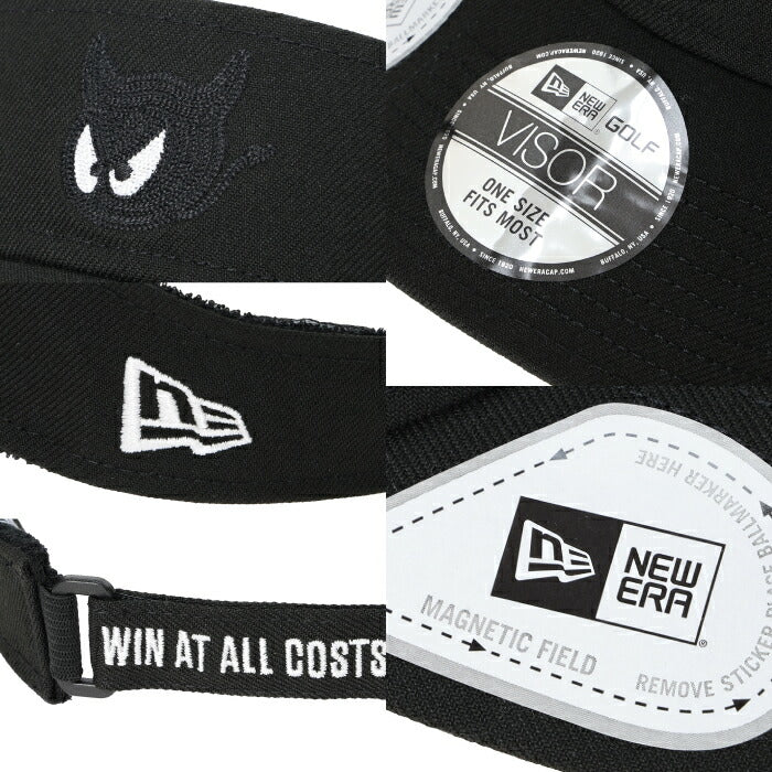 WAAC ワック ゴルフウェア メンズ レディース UNISEX NEW ERA×WAAC マーカー付きバイザー NEW ERAコラボレーション 軽量 通気性 オリジナルマーカー付 072262831