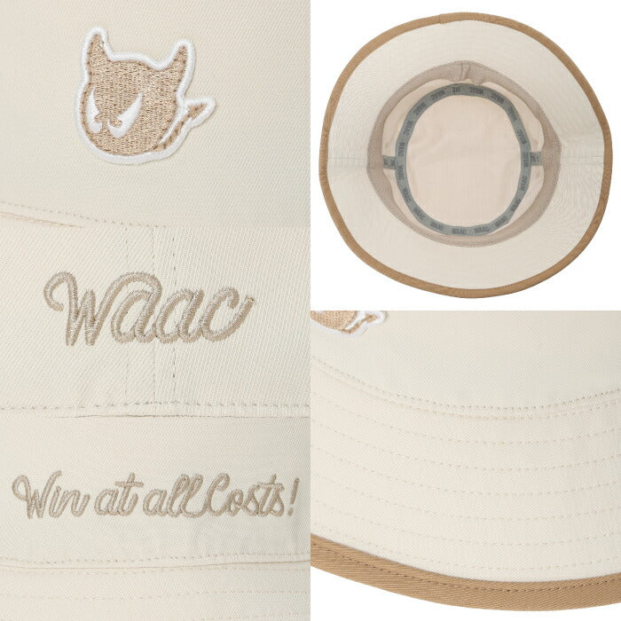 WAAC ワック ゴルフウェア メンズ レディース UNISEX バイカラーバケットハット 軽量素材 タウンユース アウトドア 072262833