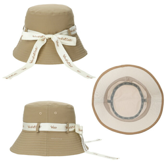 WAAC ワック ゴルフウェア レディース リボンバケットハット 帽子 清涼感のある素材 072262834