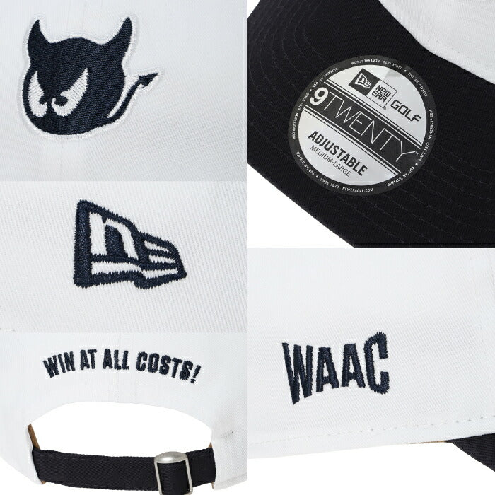 WAAC ワック ゴルフウェア メンズ レディース UNISEX NEW ERA×WAAC 9TWENTYキャップ 帽子 コラボレーションキャップ スポーティー 程よいカジュアル感 072262836