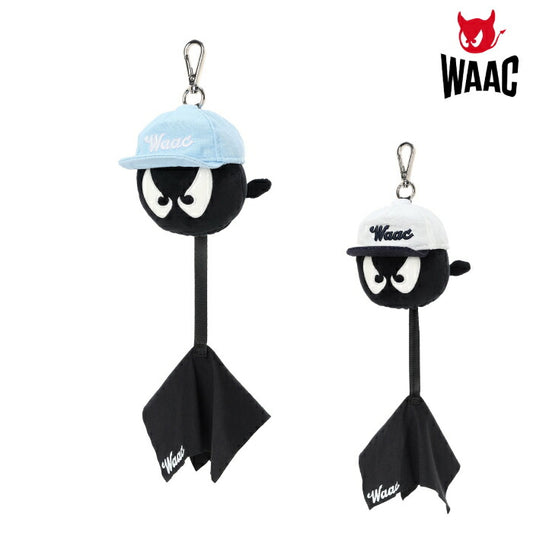 WAAC ワック ゴルフ メンズ レディース UNISEX ボールポーチ ボール拭き一体型 背面カラビナ ギフト 072262873