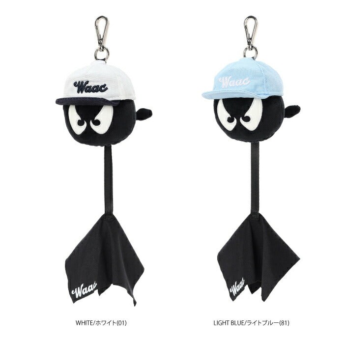 WAAC ワック ゴルフ メンズ レディース UNISEX ボールポーチ ボール拭き一体型 背面カラビナ ギフト 072262873