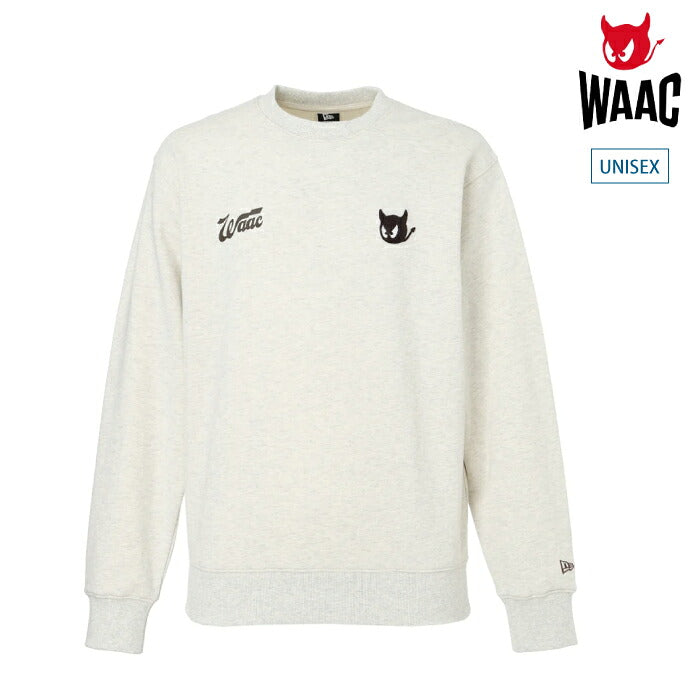WAAC ワック ゴルフウェア メンズ レディース UNISEX クルーネックスウェット トレーナー WAAC × NEW ERAコラボ 072264016