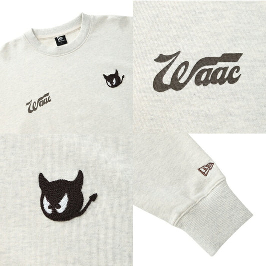 WAAC ワック ゴルフウェア メンズ レディース UNISEX クルーネックスウェット トレーナー WAAC × NEW ERAコラボ 072264016