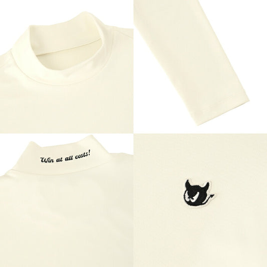 WAAC ワック ゴルフウェア レディース WOMEN BASIC ベア天竺長袖モックネック シャツ 機能性インナー 透け防止 吸汗速乾 UVカット機能 ストレッチ性 形態安定性 072264070
