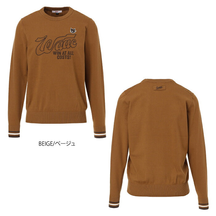 WAAC ワック ゴルフウェア レディース WOMEN SEASONALニットプルオーバー やわらかな肌触り きれいなシルエット 072264770
