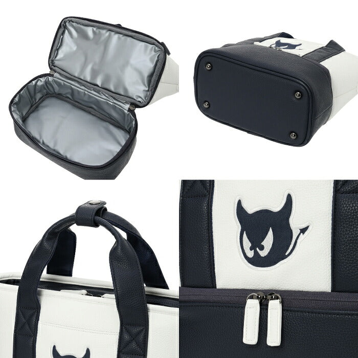 WAAC ワック ゴルフ メンズ レディース UNISEX GRAINY SYNTHETIC LEATHER 2層式カートバッグ 2WAY仕様 保冷機能付き収納スペース 収納力 機能性 シリーズ商品あり 072264801