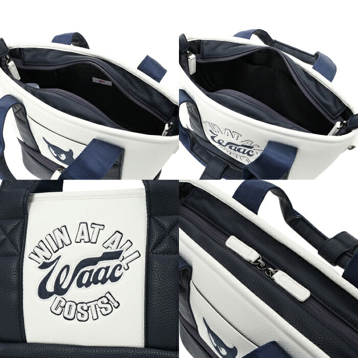 WAAC ワック ゴルフ メンズ レディース UNISEX GRAINY SYNTHETIC LEATHER 2層式カートバッグ 2WAY仕様 保冷機能付き収納スペース 収納力 機能性 シリーズ商品あり 072264801
