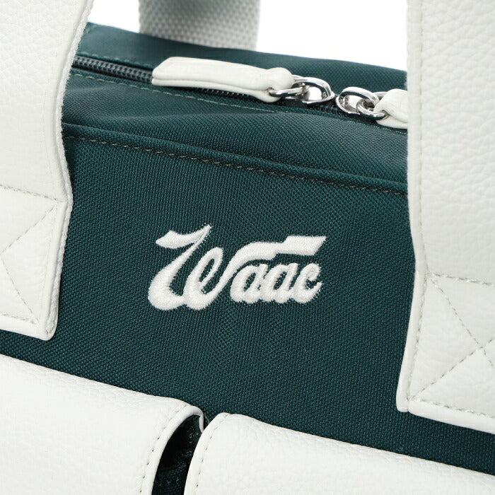 WAAC ワック ゴルフ メンズ レディース キャンバスカートバッグ ワッキーチャーム付き 2WAY仕様 収納力充実 ポケット外側5内側2 072264820