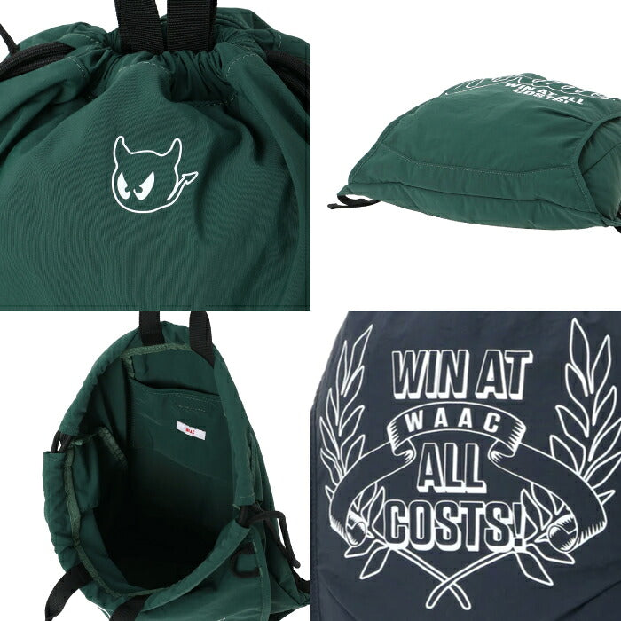WAAC ワック ゴルフ メンズ レディース UNISEX ナップザック カートバッグ シンプルデザイン 2WAY仕様 軽量設計 072264822