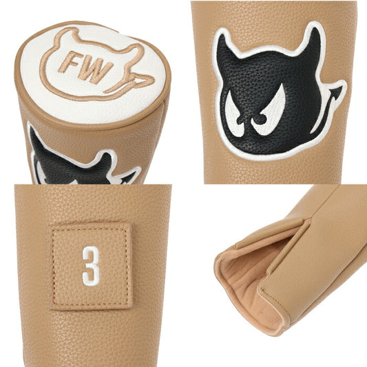 WAAC ワック ゴルフ メンズ レディース UNISEX GRAINY SYNTHETIC LEATHER FWヘッドカバー クッション性素材 トータルコーディネート シリーズ商品あり 072264861