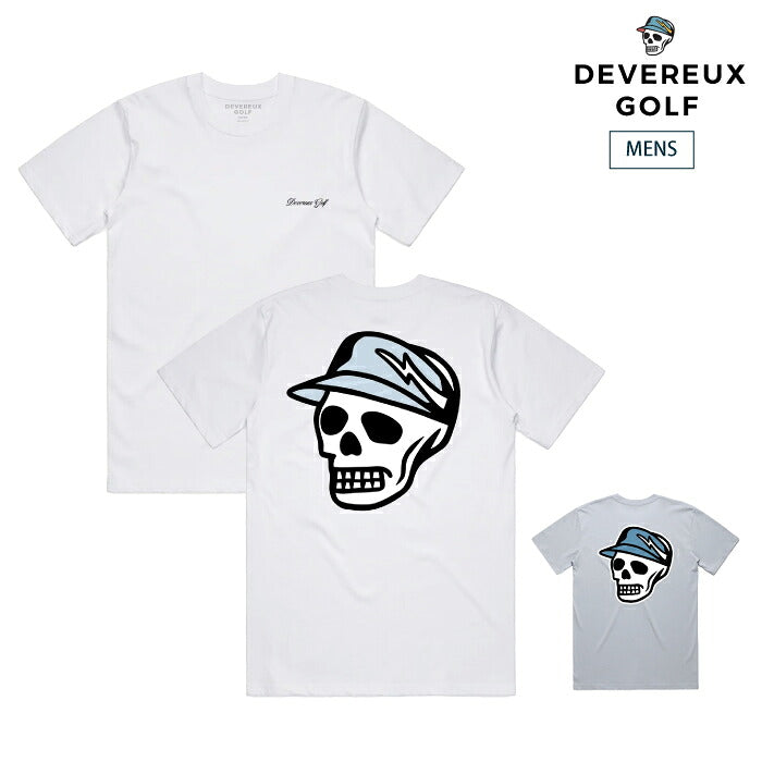 DEVEREUX GOLF デヴァローゴルフ ゴルフウェア メンズ Script Skull Tee 半袖シャツ 通気性 吸湿性 綿100% コットン100% 075362001