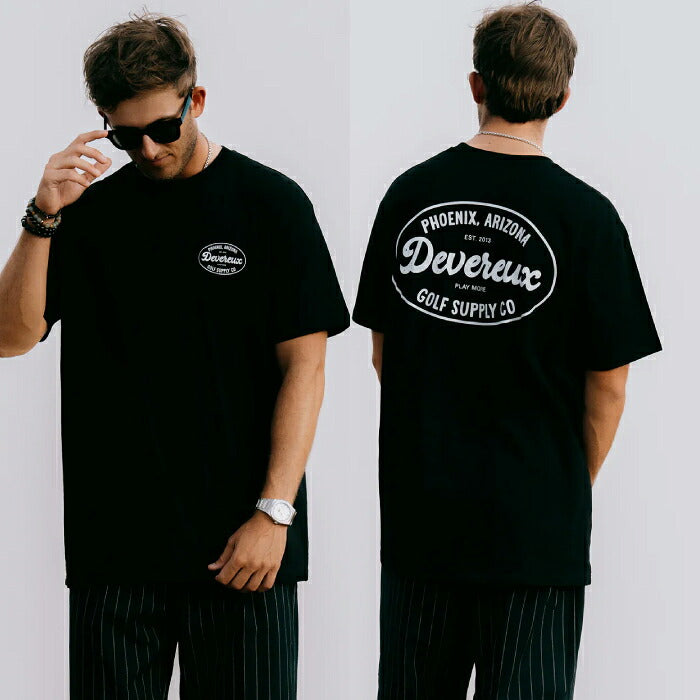 DEVEREUX GOLF デヴァローゴルフ ゴルフウェア メンズ Golf Supply Co. Tee 半袖シャツ 綿100% コットン100% 075362002