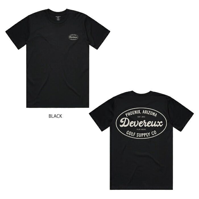 DEVEREUX GOLF デヴァローゴルフ ゴルフウェア メンズ Golf Supply Co. Tee 半袖シャツ 綿100% コットン100% 075362002
