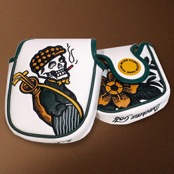 DEVEREUX GOLF デヴァローゴルフ メンズ レディース Smokin' Zaleas Mallet Putter Cover マレットパターカバー DEVEREUX限定版 ソフトライニング ストレスフリーな着脱 優れたホールド感 075362857