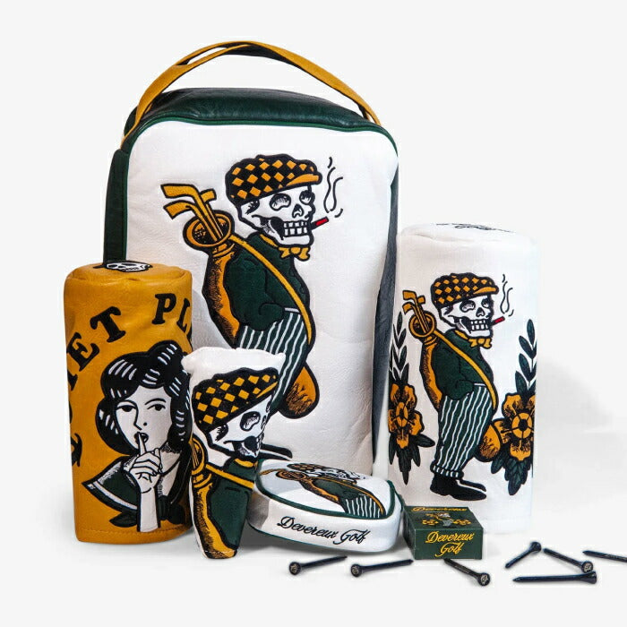 DEVEREUX GOLF デヴァローゴルフ メンズ レディース Smokin' Zaleas Mallet Putter Cover マレットパターカバー DEVEREUX限定版 ソフトライニング ストレスフリーな着脱 優れたホールド感 075362857