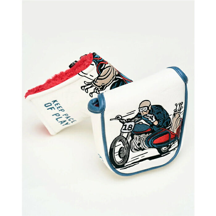 DEVEREUX GOLF デヴァローゴルフ メンズ レディース Checkered Sidecar Mallet Cover マレットパターカバー ユニバーサルデザイン センターシャフトのマレットパター対応 内側極厚ボア素材 075364833