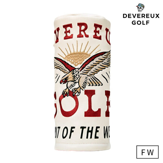 DEVEREUX GOLF デヴァローゴルフ メンズ レディース Spirit Of The West Barrel Fairway Cover フェアウェイウッド用バレルカバー イーグルのカスタム刺繍 075364839