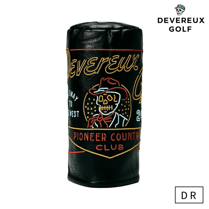 DEVEREUX GOLF デヴァローゴルフ メンズ レディース Neon Sign Barrel Driver Cover ドライバーヘッドカバー ネオンサイン風刺繍アート 075364840