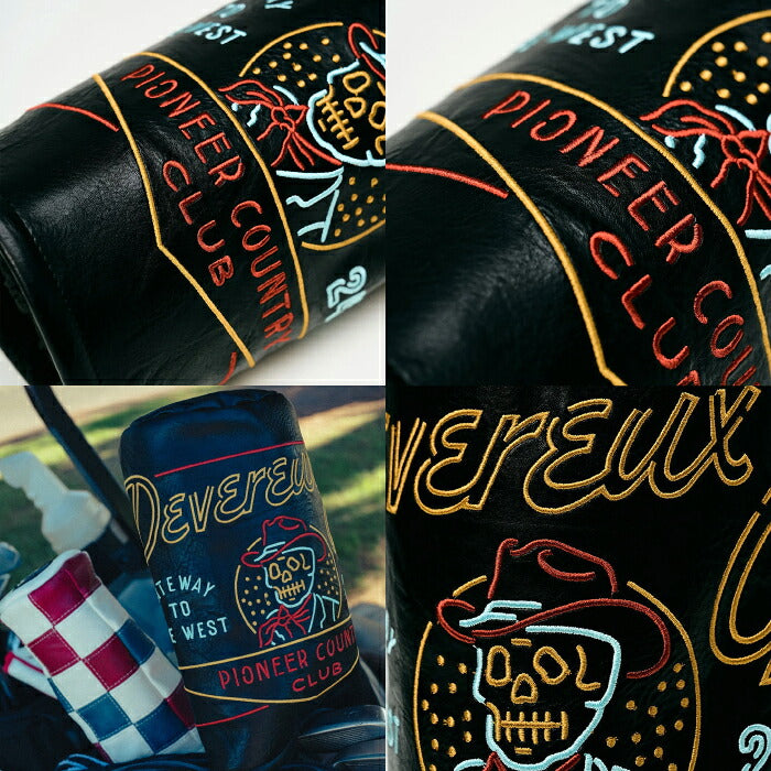 DEVEREUX GOLF デヴァローゴルフ メンズ レディース Neon Sign Barrel Driver Cover ドライバーヘッドカバー ネオンサイン風刺繍アート 075364840
