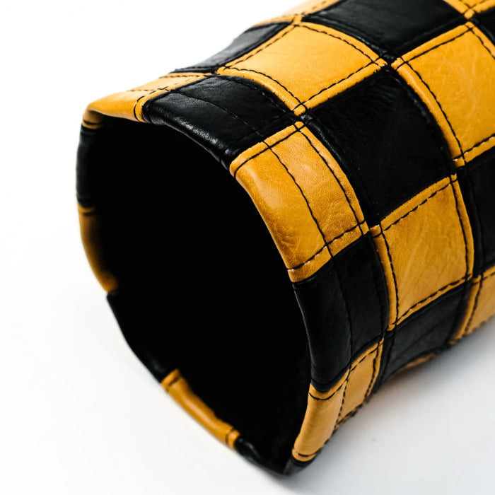 DEVEREUX GOLF デヴァローゴルフ メンズ レディース Checkered Barrel Driver Cover ドライバー用バレルヘッドカバー パッチワークチェッカー スカルアイコン 075364851