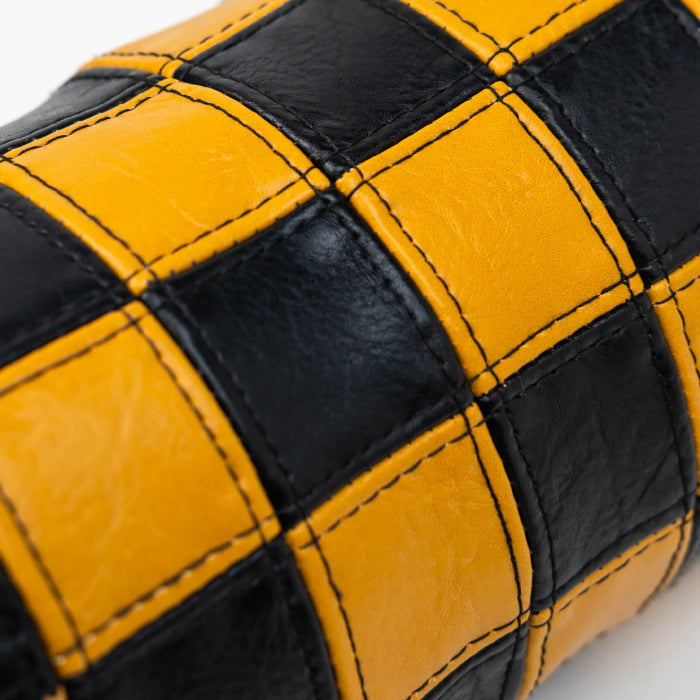 DEVEREUX GOLF デヴァローゴルフ メンズ レディース Checkered Barrel Driver Cover ドライバー用バレルヘッドカバー パッチワークチェッカー スカルアイコン 075364851