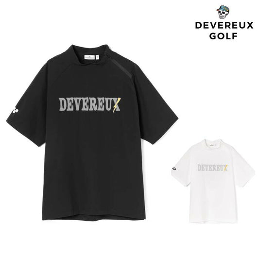 DEVEREUX GOLF デヴァローゴルフ ゴルフウェア メンズ フリーモーション 半袖 プルオーバー モックネック 軽量 通気性 透湿性 075754001