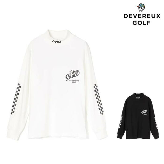 DEVEREUX GOLF デヴァローゴルフ ゴルフウェア メンズ VALLEY コットンモック ロングスリーブ モックネック 長袖 Tシャツ 日本製 075754004