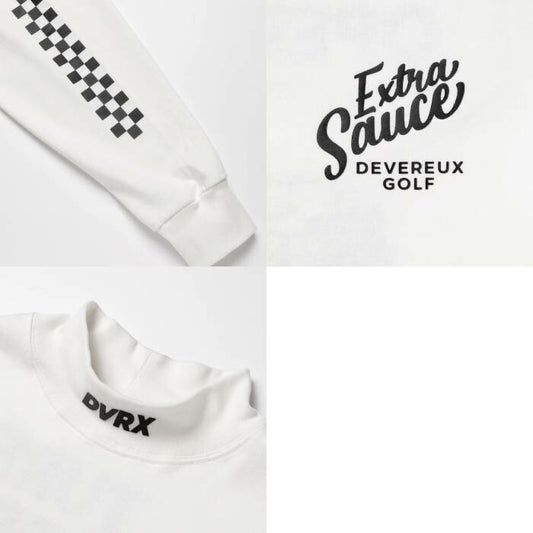 DEVEREUX GOLF デヴァローゴルフ ゴルフウェア メンズ VALLEY コットンモック ロングスリーブ モックネック 長袖 Tシャツ 日本製 075754004