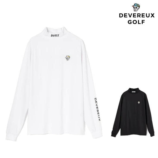 DEVEREUX GOLF デヴァローゴルフ ゴルフウェア メンズ エッセンシャル インナーモック ロングスリーブ 吸水性 速乾性 長袖モックネック Tシャツ 日本製 075754005