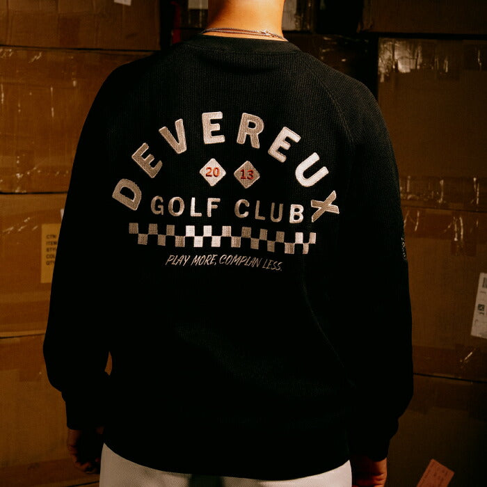 DEVEREUX GOLF デヴァローゴルフ ゴルフウェア メンズ ショッカースカルクォーターゲージ 裏付きプルオーバー 型崩れ防止 防寒性 075754015