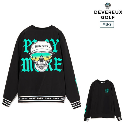 DEVEREUX GOLF デヴァローゴルフ ゴルフウェア コーデュラ４WAY Dead man running クルー プルオーバー セットアップ対応 075754017