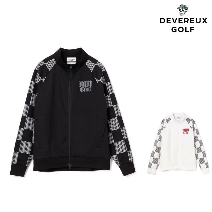 DEVEREUX GOLF デヴァローゴルフ ゴルフウェア メンズ Back9Run club フルジップジャケット ブルゾン セットアップ対応 075754102