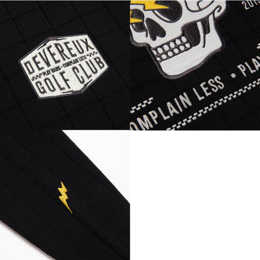 DEVEREUX GOLF デヴァローゴルフ ゴルフウェア メンズ ショッカースカルミラノリブアイレットクルーニット セーター 075754703