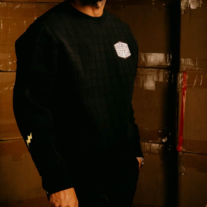 DEVEREUX GOLF デヴァローゴルフ ゴルフウェア メンズ ショッカースカルミラノリブアイレットクルーニット セーター 075754703