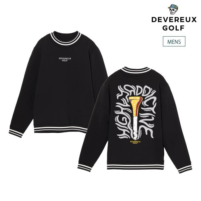 DEVEREUX GOLF デヴァローゴルフ ゴルフウェア メンズ ハイリーアディクティブ 裏付きニット モックネック セーター 075754704