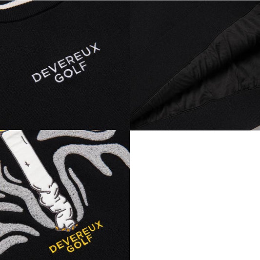 DEVEREUX GOLF デヴァローゴルフ ゴルフウェア メンズ ハイリーアディクティブ 裏付きニット モックネック セーター 075754704