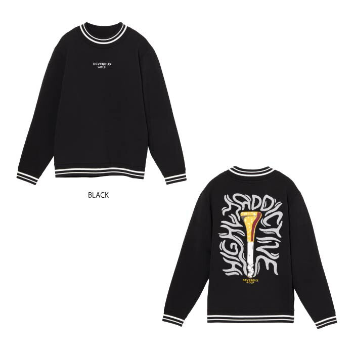 DEVEREUX GOLF デヴァローゴルフ ゴルフウェア メンズ ハイリーアディクティブ 裏付きニット モックネック セーター 075754704