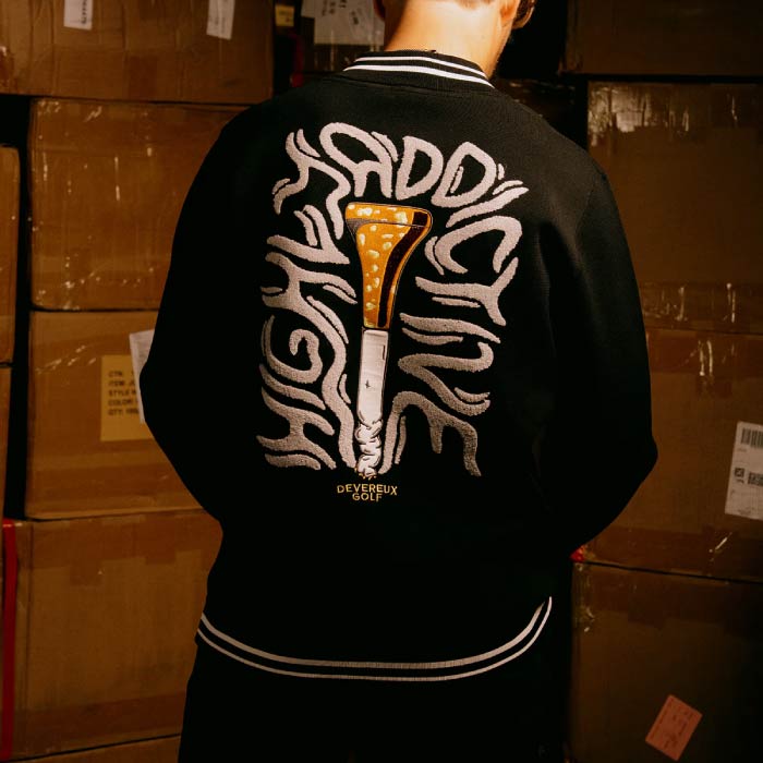 DEVEREUX GOLF デヴァローゴルフ ゴルフウェア メンズ ハイリーアディクティブ 裏付きニット モックネック セーター 075754704