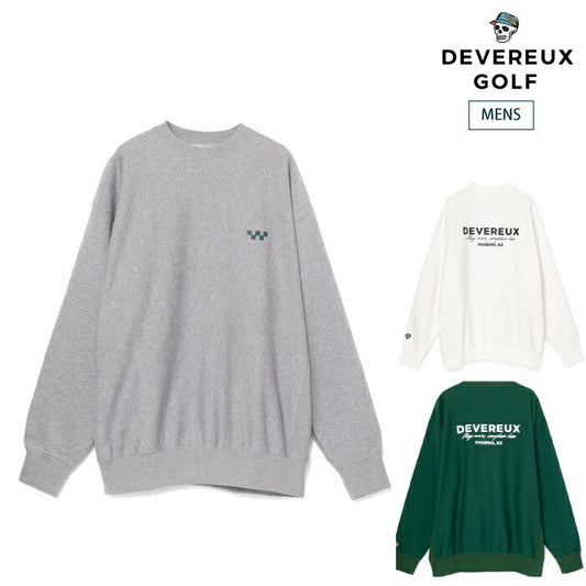 DEVEREUX GOLF デヴァローゴルフ ゴルフウェア メンズ DVG CREW SWEAT クルーネック スウェット トレーナー 軽量化 速乾性 日本製 075762003