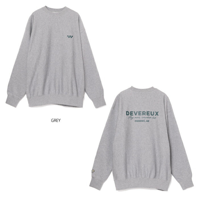 DEVEREUX GOLF デヴァローゴルフゴルフウェア メンズ DVG CREW SWEAT クルーネック スウェデヴ トレーナー 軽量化 速乾性 日本製 075762003