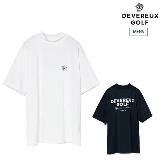 DEVEREUX GOLF デヴァローゴルフ ゴルフウェア メンズ DVG MOCK TEE 半袖モックネックシャツ ストレッチ性 吸汗速乾性 日本製 075762010