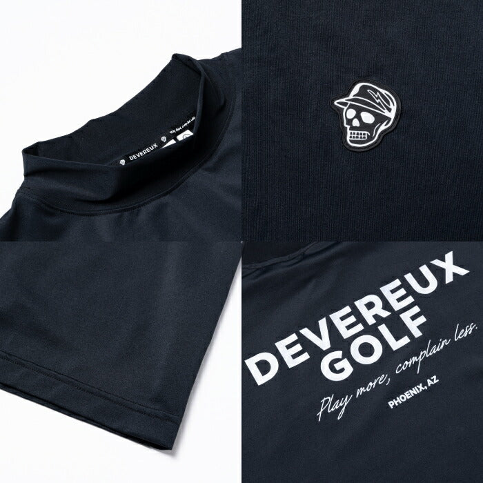 DEVEREUX GOLF デヴァローゴルフゴルフウェア メンズ DVG MOCK TEE 半袖モックネックシャツストレッチ性 吸汗速乾性 日本製 075762010