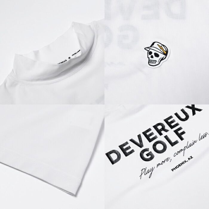 DEVEREUX GOLF デヴァローゴルフゴルフウェア メンズ DVG MOCK TEE 半袖モックネックシャツストレッチ性 吸汗速乾性 日本製 075762010