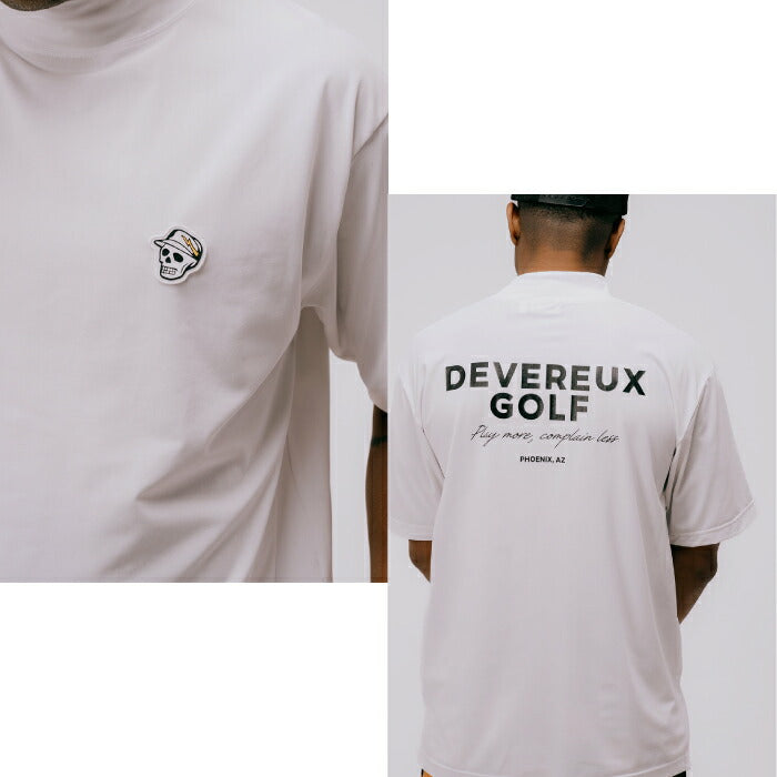 DEVEREUX GOLF デヴァローゴルフゴルフウェア メンズ DVG MOCK TEE 半袖モックネックシャツストレッチ性 吸汗速乾性 日本製 075762010